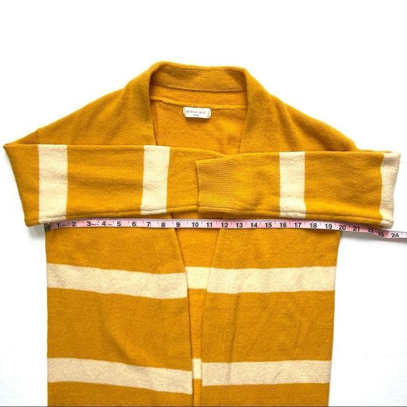 Sophie Rue Demeter Yellow and White Striped Cardigan Size XS - Picture 7 of 8